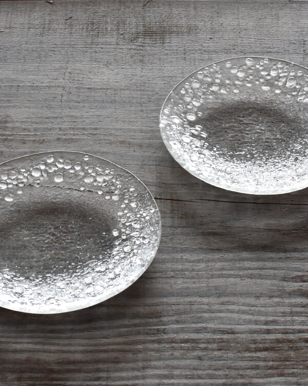 ガラスの小皿2枚セット | オリテ米原
